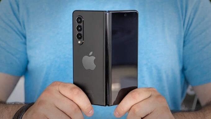 Concept về thiết kế iPhone gập và sự so sánh với Galaxy Z Fold